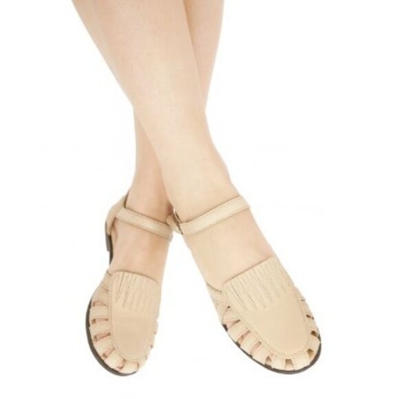 Dr. Scholl's Size 10 Leather Comfortable Beige Loafers Cut-Out Design Cushioned - Picture 10 of 13